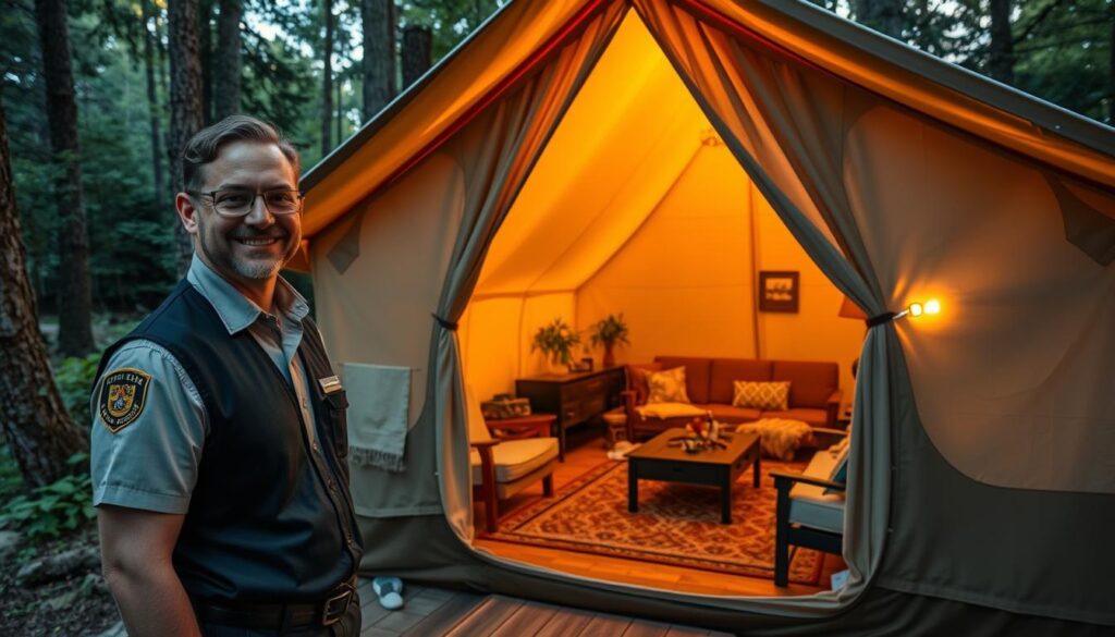 luxury camping customer service