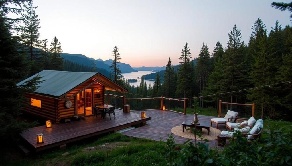 luxury camping platform