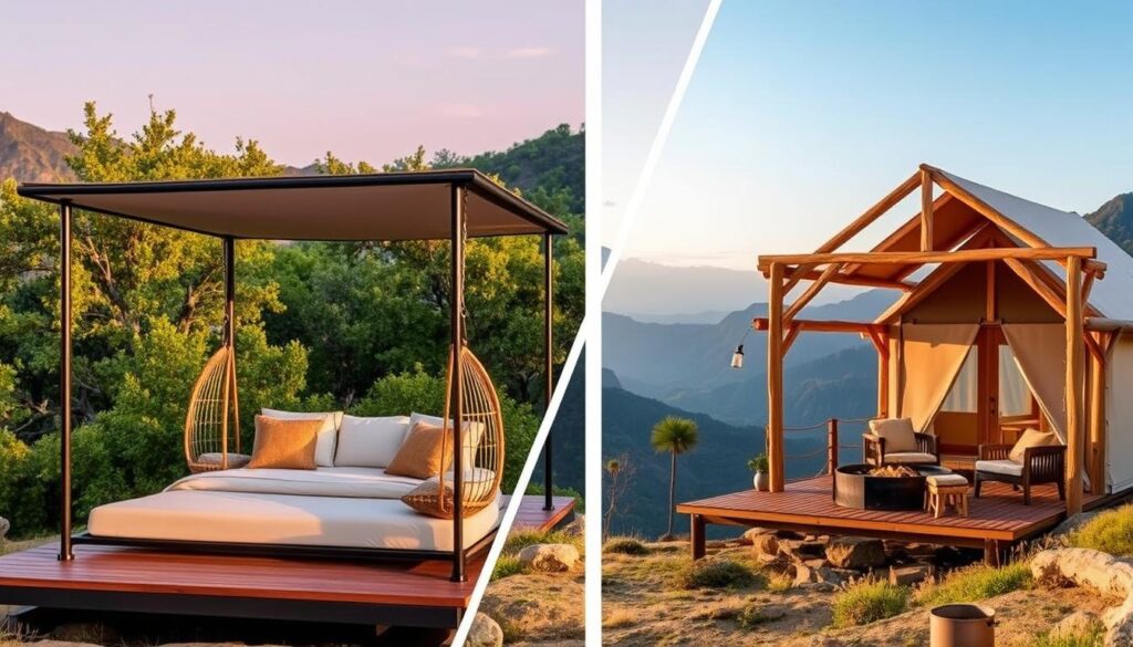 luxury camping platform comparison