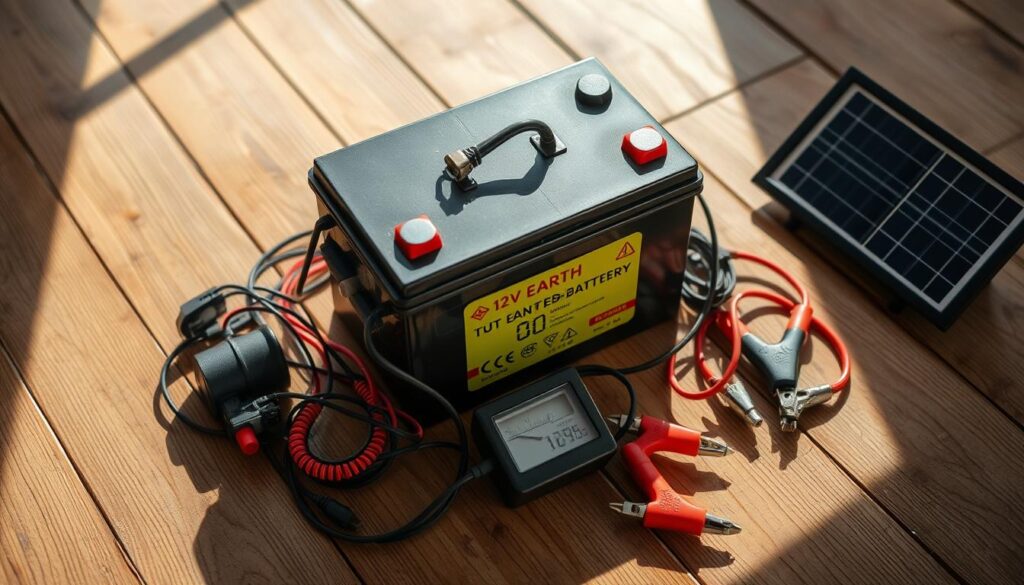 12V earth battery setup