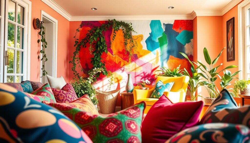 Colorful home design elements