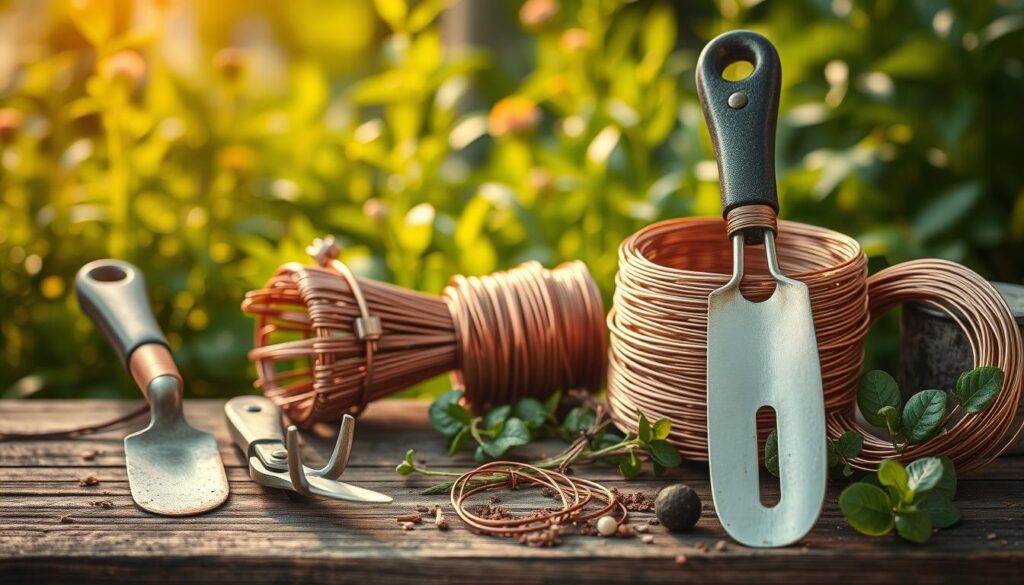 DIY copper wire garden tools