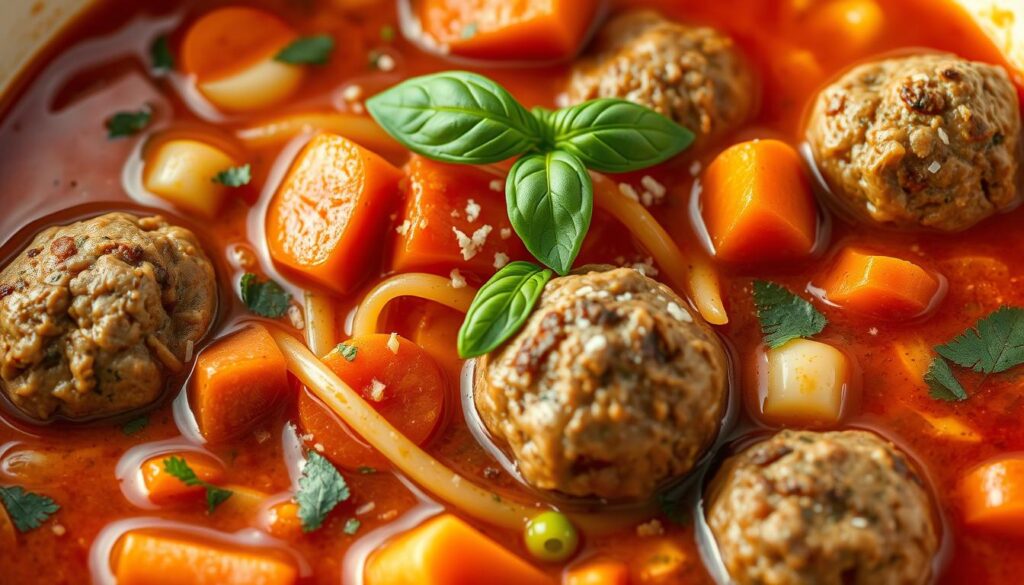 Italian meatball soup recipe