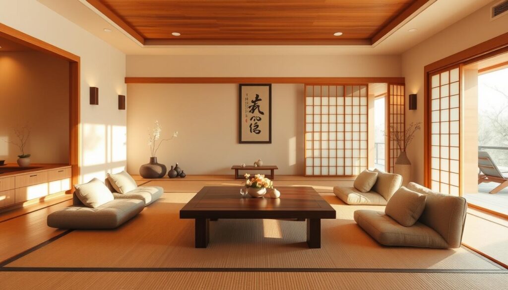 Japanese inspired interior design