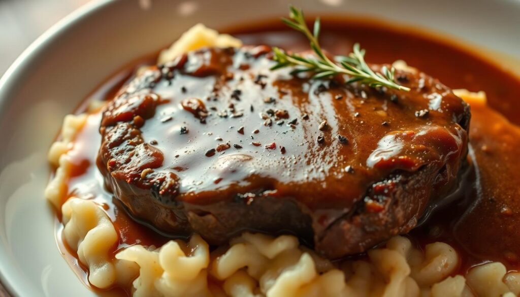 Salisbury steak with gravy
