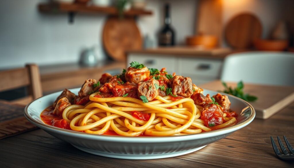 Sunday sauce with pasta recipe