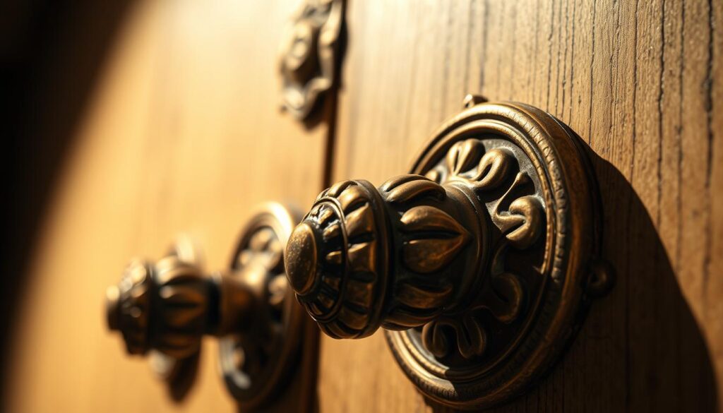 antique brass hardware