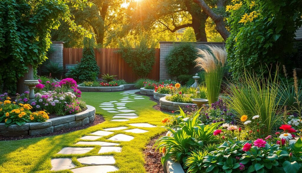 backyard garden bed layout ideas