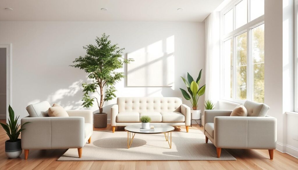 balanced home design with neutral backdrops