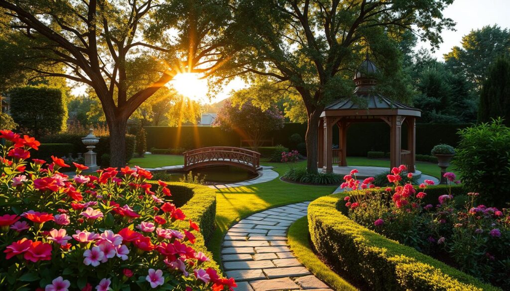 beautiful backyard garden