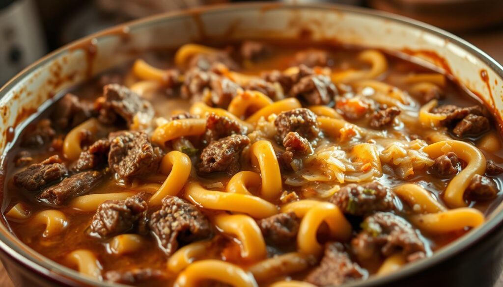 beef noodle casserole recipe
