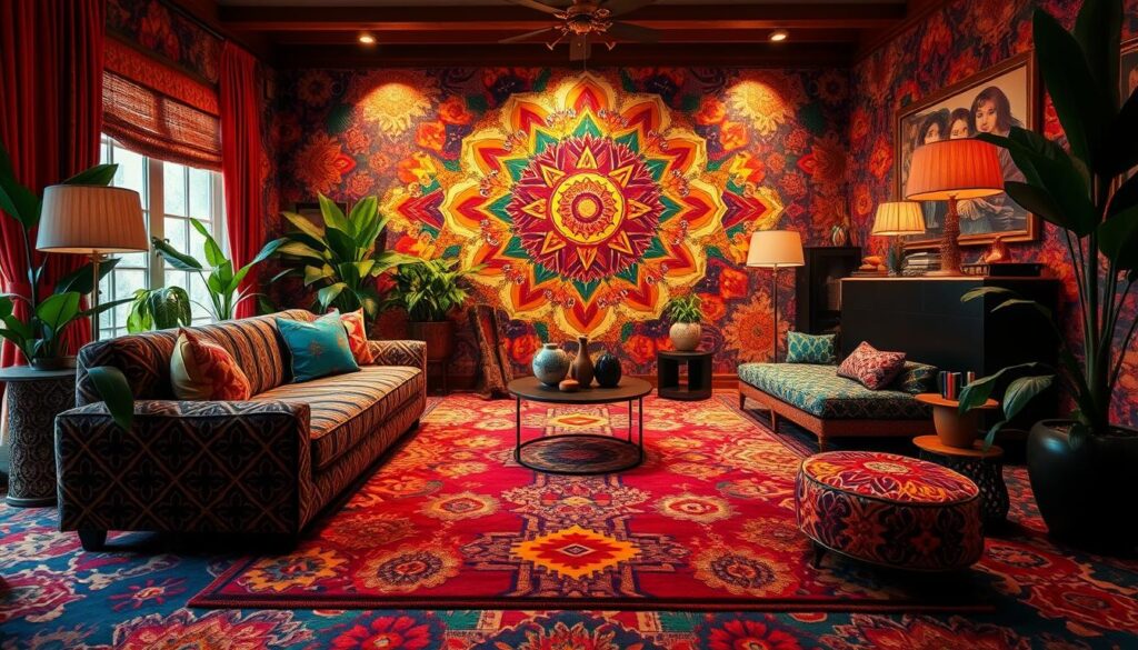 bold patterns and colors in home decor