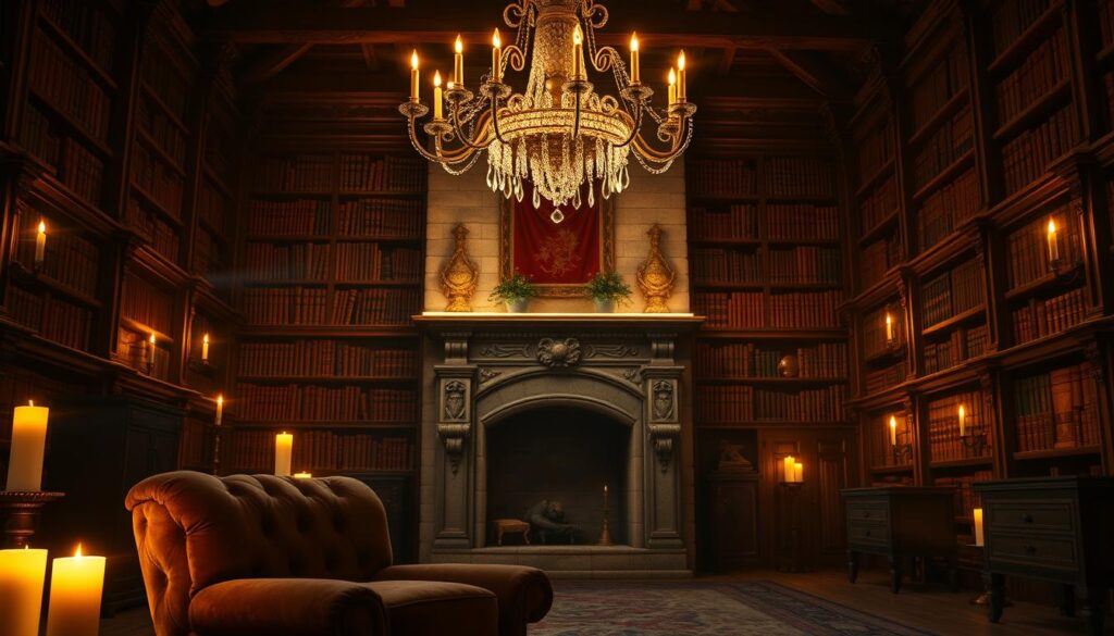 castlecore decor with velvet textiles