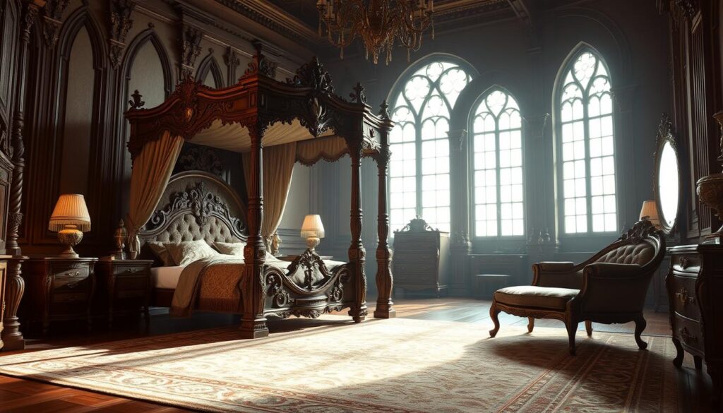 castlecore furniture with four-poster bed