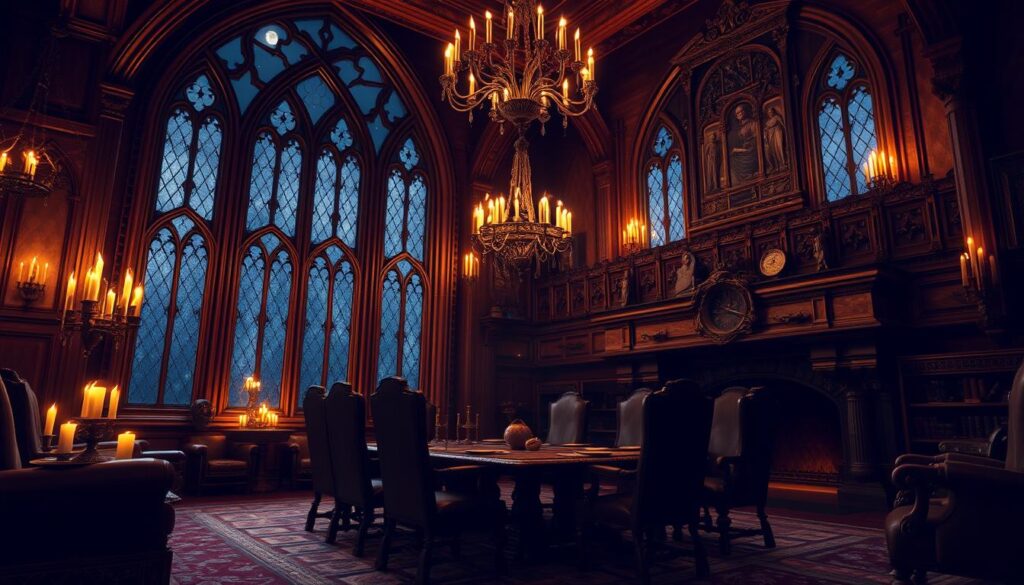 castlecore interiors with Gothic furniture