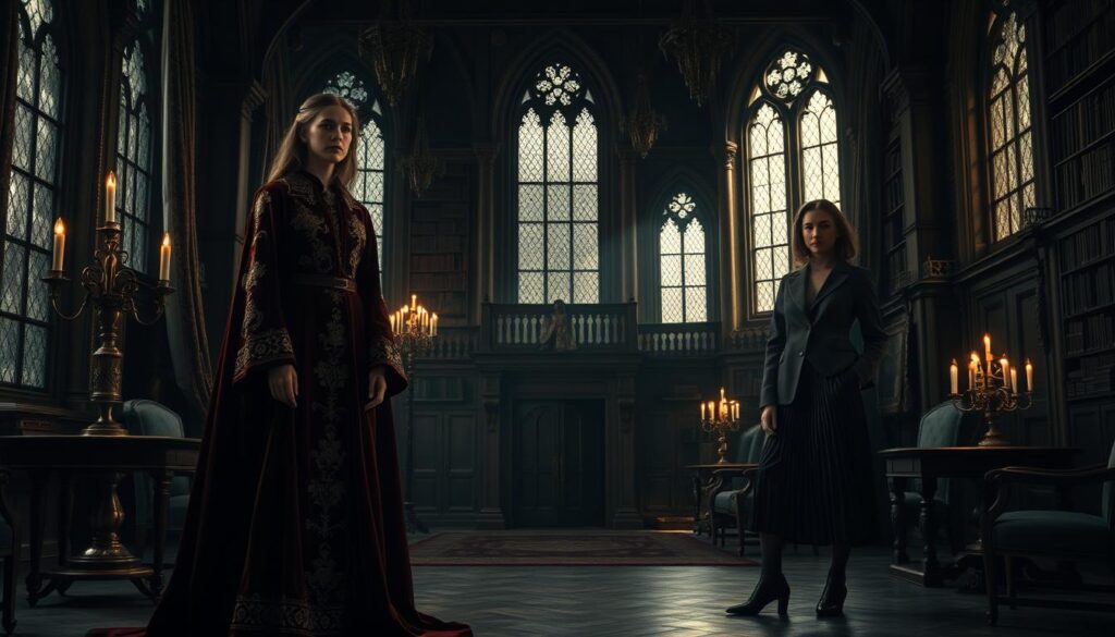 castlecore vs dark academia fashion