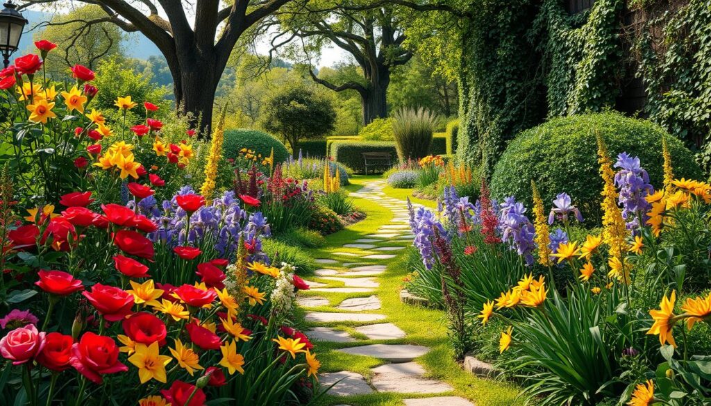 color and texture in garden design