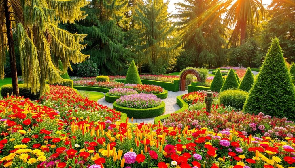colorful garden design