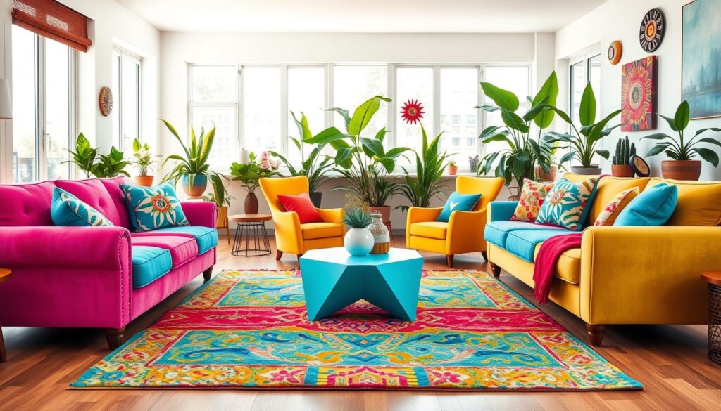 colorful living room furniture