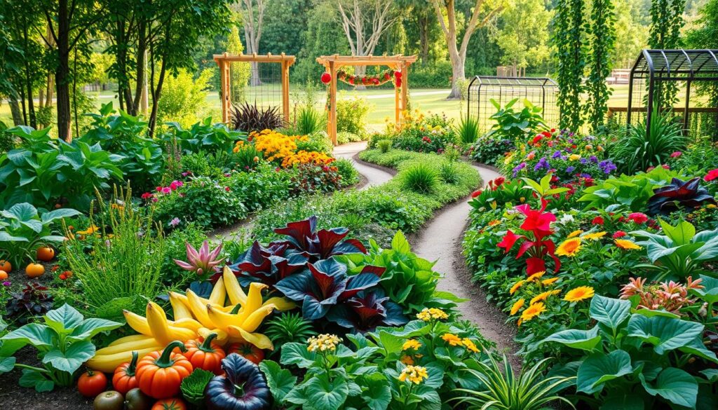 companion plant garden layout