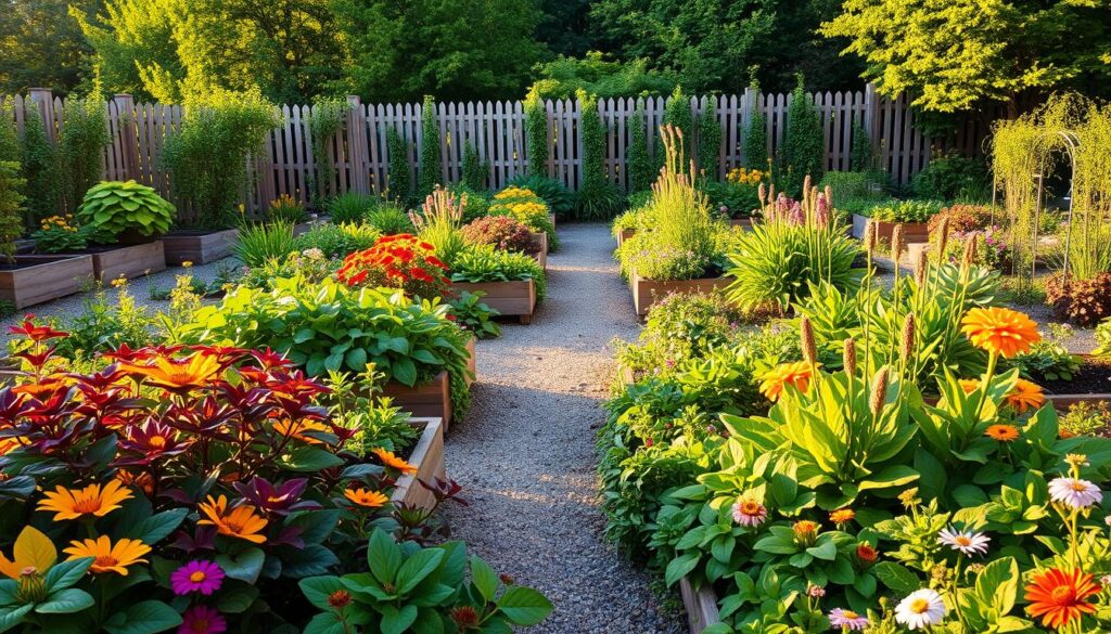 companion plant garden layout