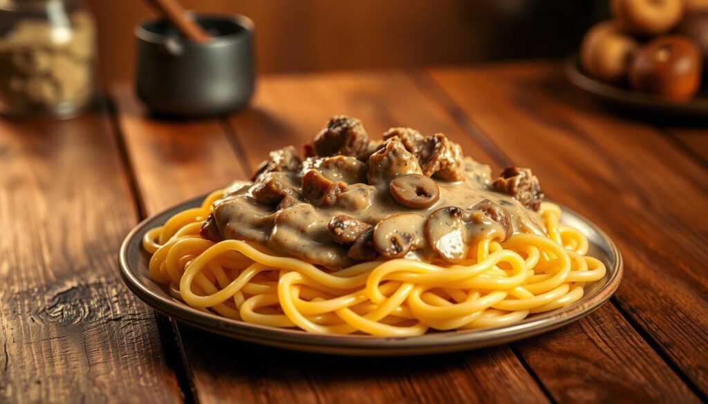 creamy beef stroganoff recipe