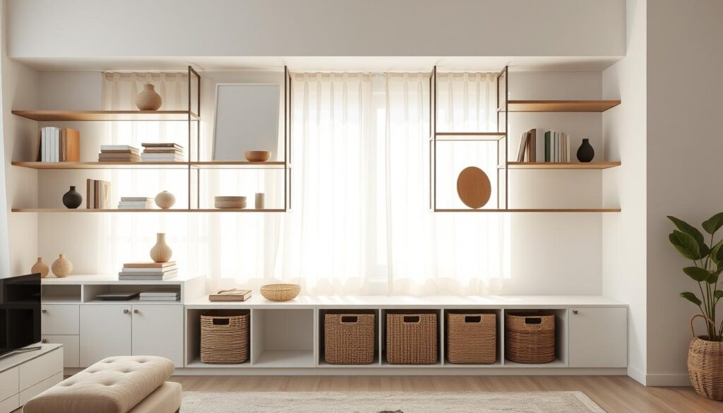 decluttered storage solutions
