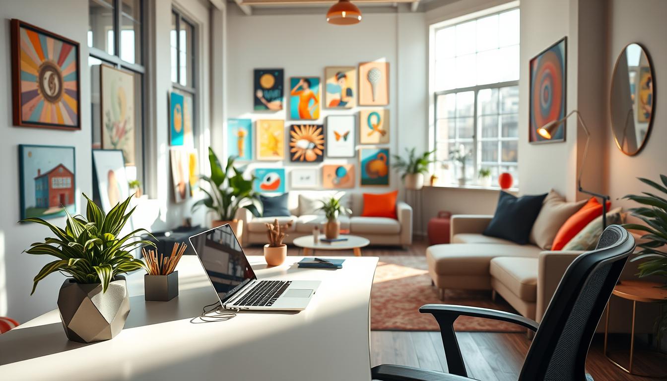 dopamine decor office ideas