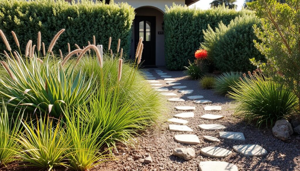 drought-tolerant front yard