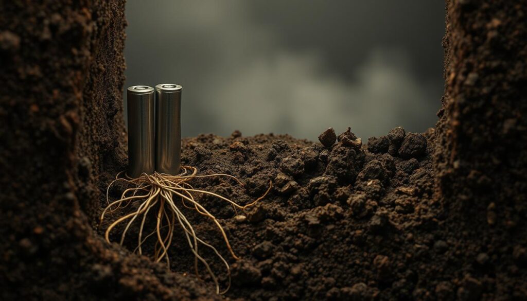 earth battery electrodes in soil