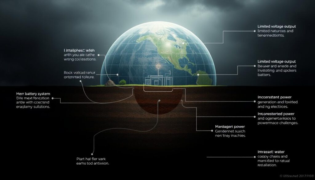 earth battery limitations