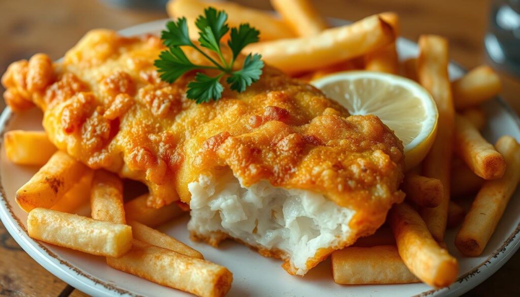fish and chips meal
