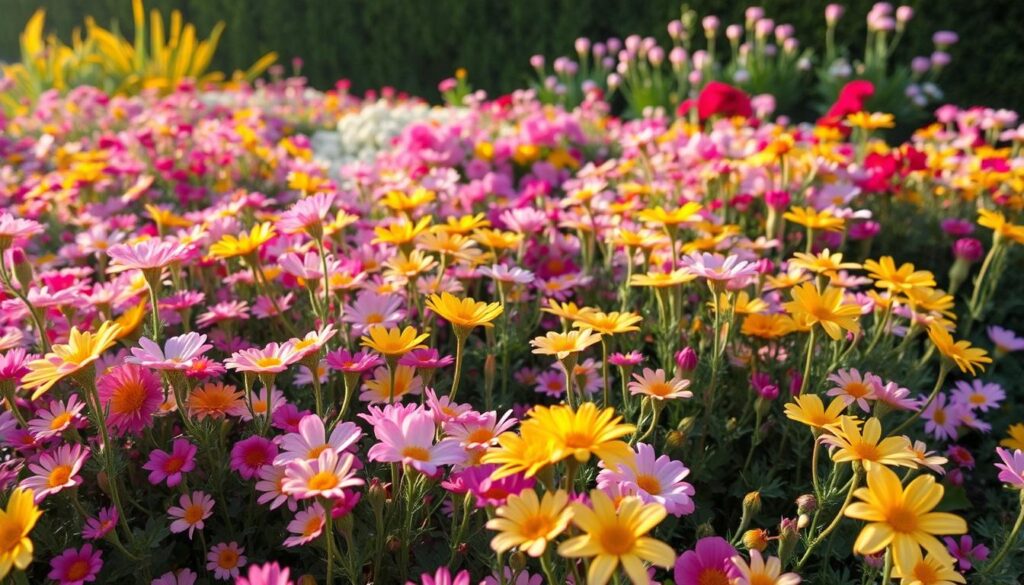 flower beds for color and texture