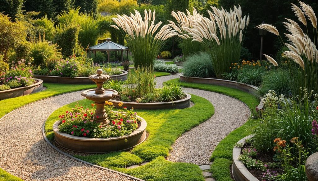 garden beds and pathways design