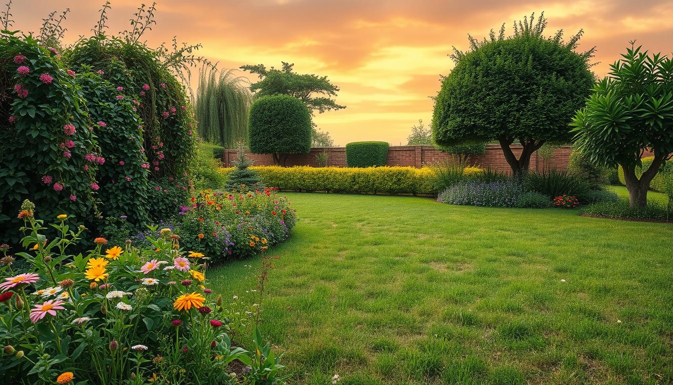 garden in lawn