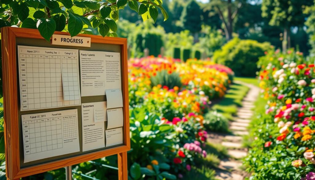 garden progress tracking