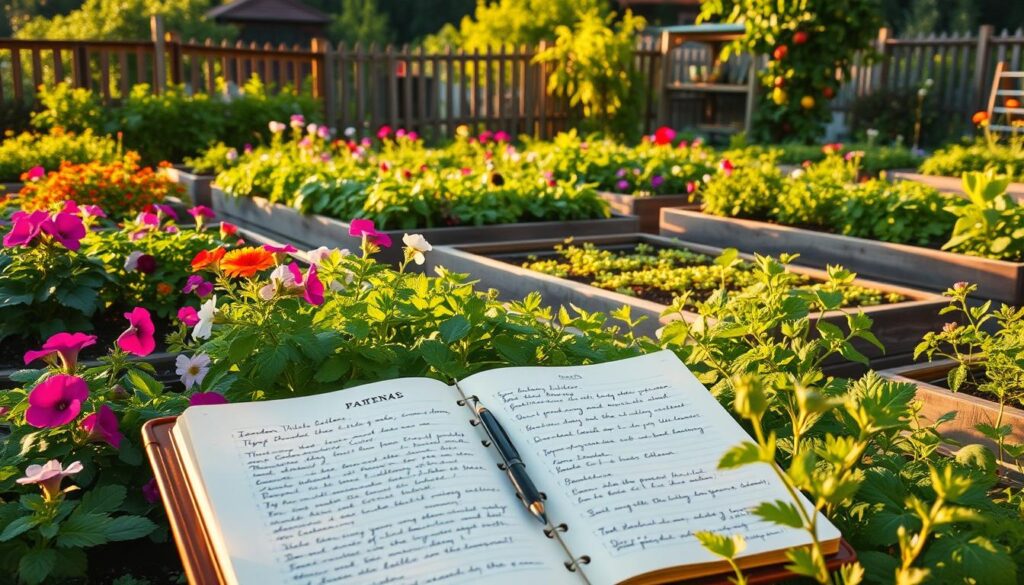 garden progress tracking