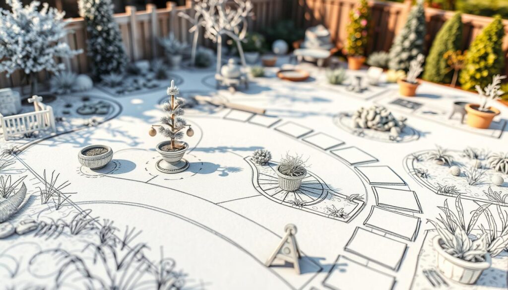 garden sketch layout