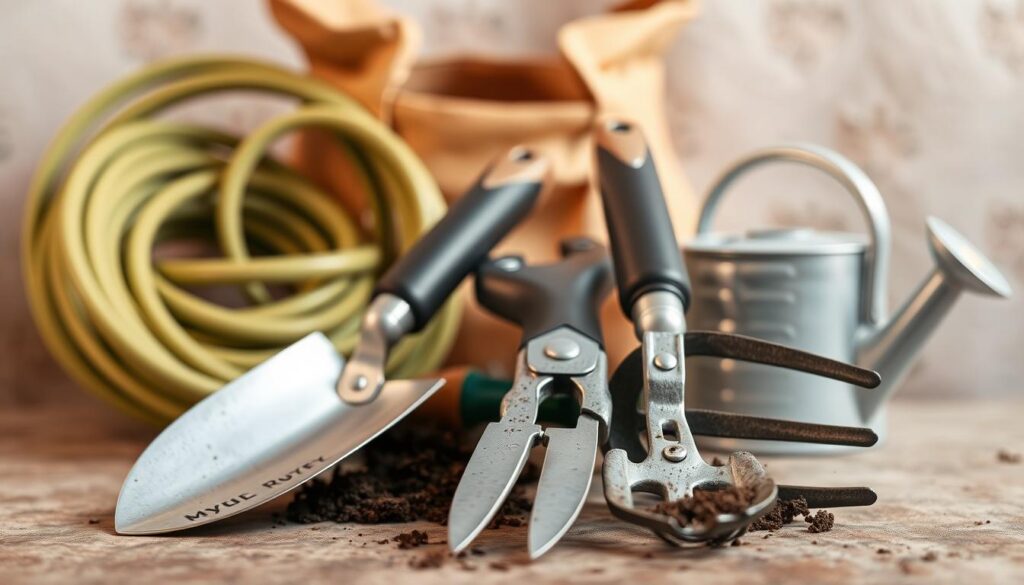 garden tools and materials