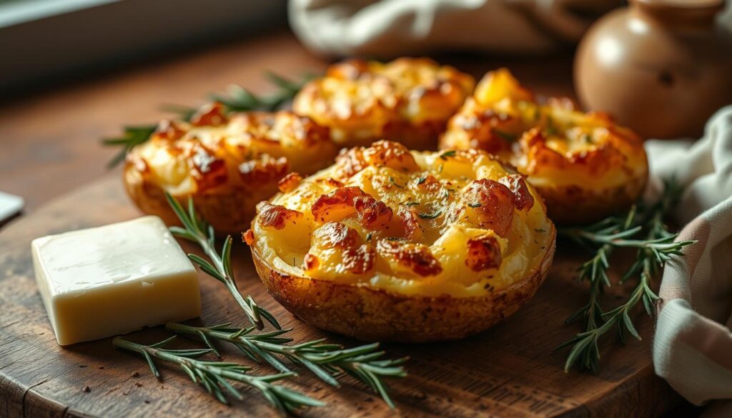 garlic butter smashed potatoes