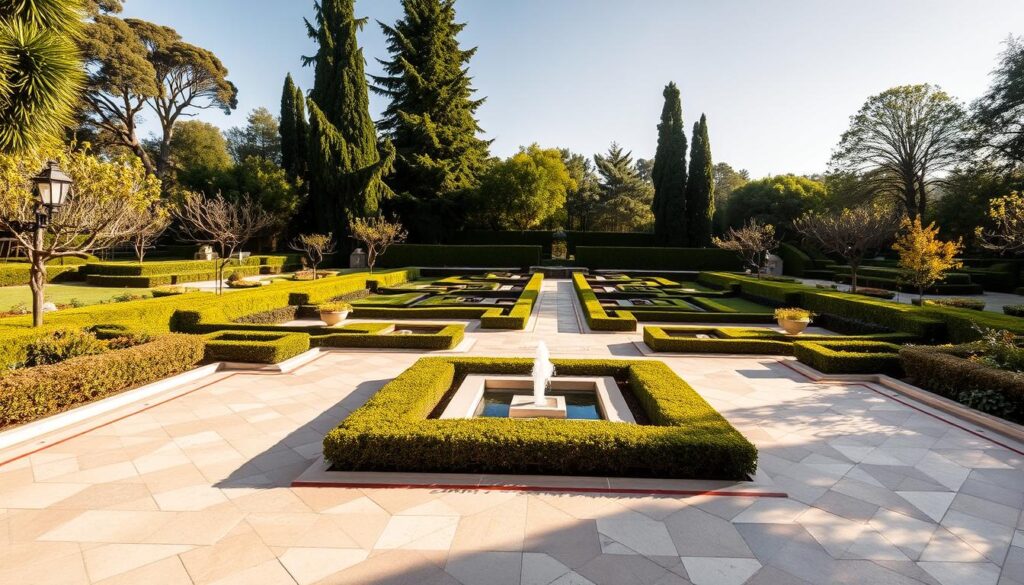 geometric patterns in outdoor design