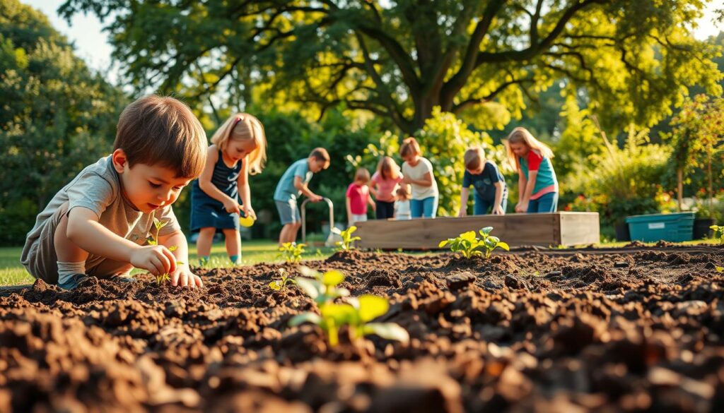getting kids involved in gardening