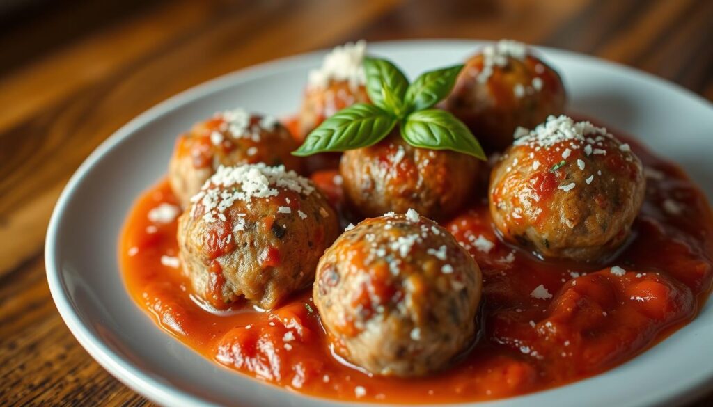 homemade Italian meatballs recipe