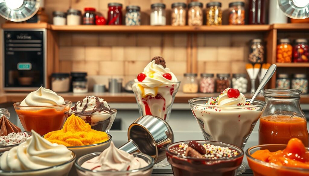 ice cream sundae bar