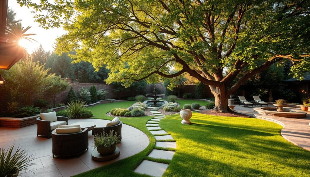 intentional zones for large backyard