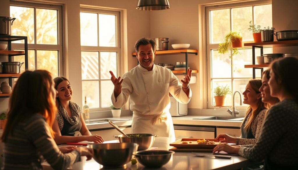 interactive cooking class with chef
