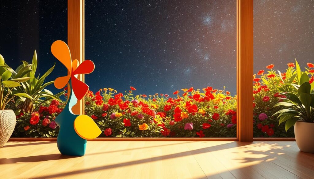 joyful space with vibrant colors