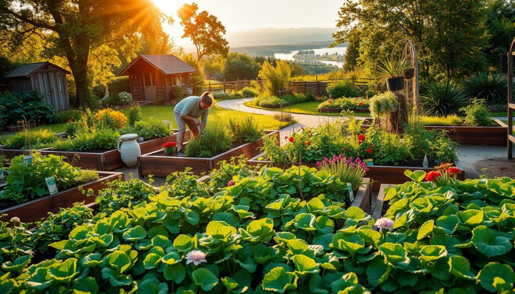 maintaining a garden