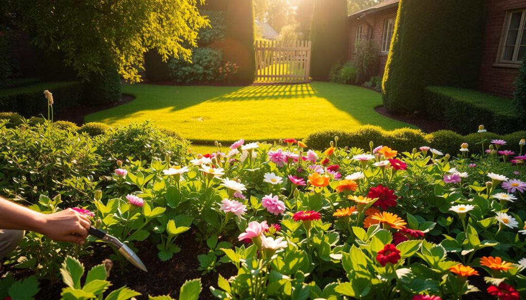 maintaining garden