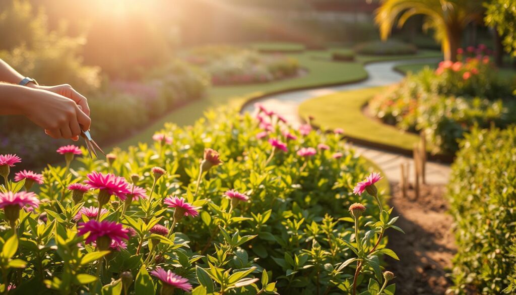 maintaining garden